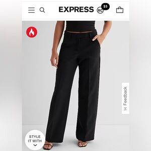 Express Editor Mid Rise wide leg dress pant. NWOT. Never worn.
